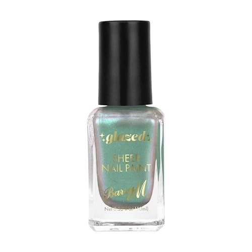 Barry M Glazed Nail Paint Shade So Tranquil | Glossy Green Nail Polish