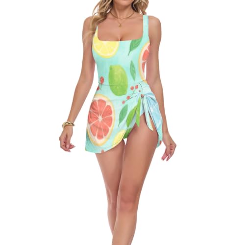 Maillot de bain push-up silhouette galbée et short intégré anti-frottement pour la natation