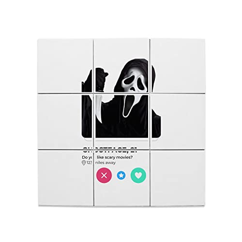 Carreaux céramique Ghostface 20x20 cm lot de 9 pour décoration murale horreur