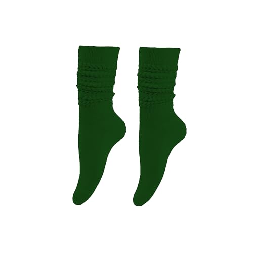 Women's Slouch Knee High Socks Cotton Long Scrunch Boot Socks