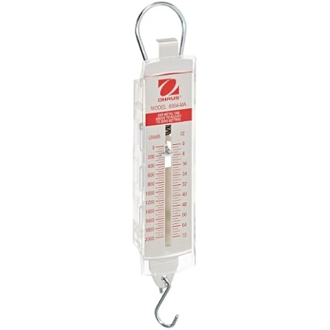 Ohaus 8004-MA Zug-Typ Hängende Federwaage, 2000 g x 50 g, 8004 g x 2 oz Cover