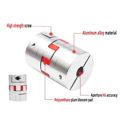 Accouplement d'arbre en aluminium usiné XB40-50 pour axe CNC