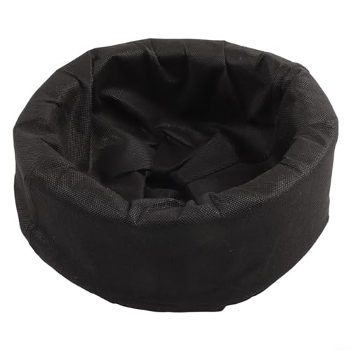 Opatiny Cesto galleggiante per piante da laghetto, diametro 25 cm, in tessuto non tessuto, con galleggiante in spugna (nero) – protegge le radici dai pesci, per giardino e laghetto