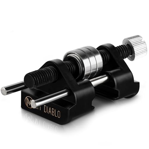 Mt Diablo Chisel Sharpening Kit - Precision Honing Guide for 1/4" to 2" Chisels & 1-3/8" to 3-1/8" Plane Irons, Sharpening Jig With Stainless Steel Rollers, Rust Resistant Cast Aluminum Design