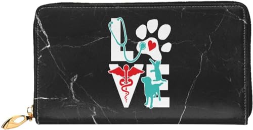 Veterinarian Love Cat and Dog Veterinary Wallet Card Bag