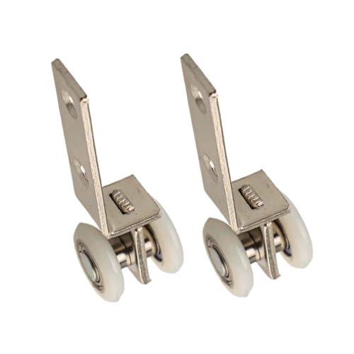 Poleas de riel deslizante rueda colgante suave para accesorios de gabinete 2 uds