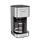 KRUPS Newer Model Drip Coffee Maker, 10-Cup, Silver