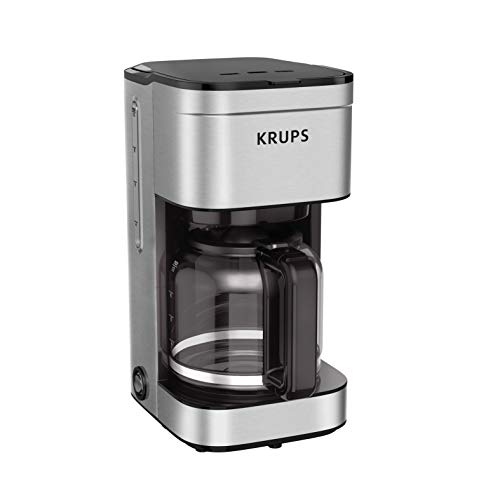 KRUPS Newer Model Drip Coffee Maker, 10-Cup, Silver