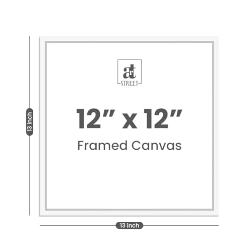 Image of Personalized Gift Canvas Print With 3 Images And Texts, Your Photo Collage Customized Gift For Couple Anniversary, Gift for Couple, Birthday Gift, Wedding, Home Decor (13x13 Inch, White)