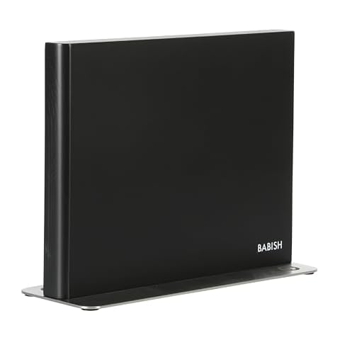 Babish Magnetic Knife Double Sided Block Holder (11" X 8.5" X 4") w/Anti Skid Base Cover
