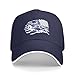 Just A Boys Who Loves Lawn Mowers Baseball Cap Cowboy Hat Fashionable for Man Woman Adjustable Navy Blue