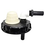 IBC Tankdeckel-Adapter, Tankeinlassabdeckung für IBC-Taschen, Dosen und Tanks – 25 mm Schlauchanschluss OD