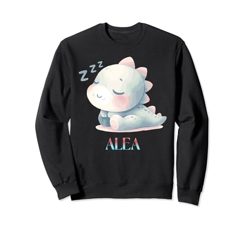 Alea Cute Sleeping Dino Baby Names Sweatshirt