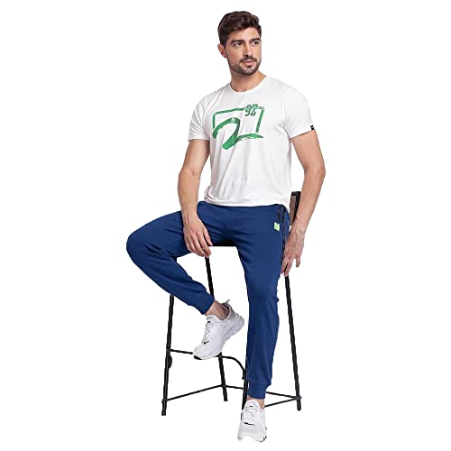 Image of Spykar Men's Knit Slim Fit Track Pants