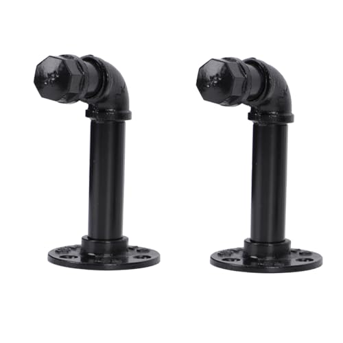 Cabilock 2Pcs Industrial Style Iron Wine Mounted Display Shelf for Home Bar Restaurant Decor Strong and Stylish Wine Bottle Holder Easy to Assemble Wine