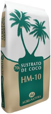 Sustrato Fibra de Coco Natural 70l -HM-10 - con pH 5,5-6 - Un sus...