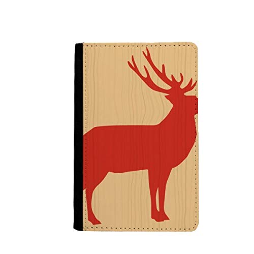 Porte-passeport en grains de bois rouge et protège-passeport de voyage