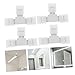 OSOLADY Strip Adapters Light Connectors 4-pin Strip Light Connectors Easy Install No Tools Needed Set of 6