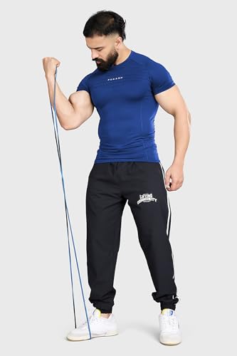 Image of FUAARK Nylon Seamless Compression Half Sleeves Dry Fit T-Shirts for High Performance in Gym & Workout