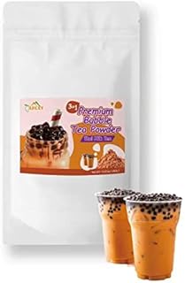 Apexy Premium Bubble Tea Powder Mix, 15.87 oz, Thai Tea Bubble Tea, Instant 3 in 1 Bubble Tea Mix, Smoothie Mix, For Hot or Cold Drinks, Made in Taiwan (Thai Tea)