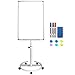Produktbild Whiteboard mit Ständer- Maxtek 60x90cm Flipchart Whiteboard Trocken Löschbares Easel Board mit Flipchart-Silberhaken, 1 Magnetischer Radiergummi, 3 Marker-Stiften und 6 Magneten