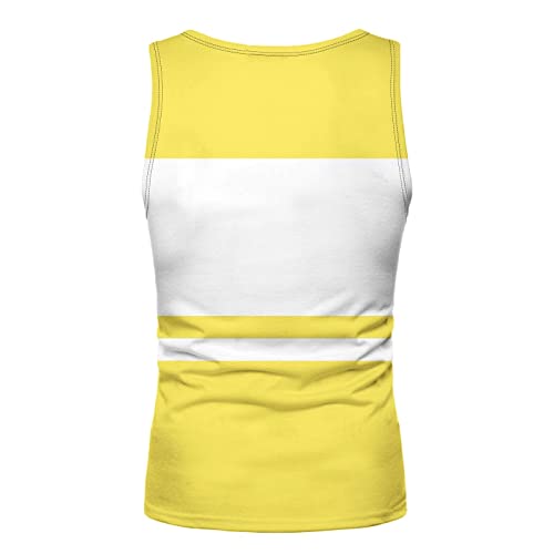 Crop Tops Men Men Slimming Tummy Control Chest Compression Hide Gynecomastia Undershirt Shapewear Casual Shirts For Men Outdoor Casual Blouse Shirt Men Workout Shirts(Yellow,Medium) #TOP1