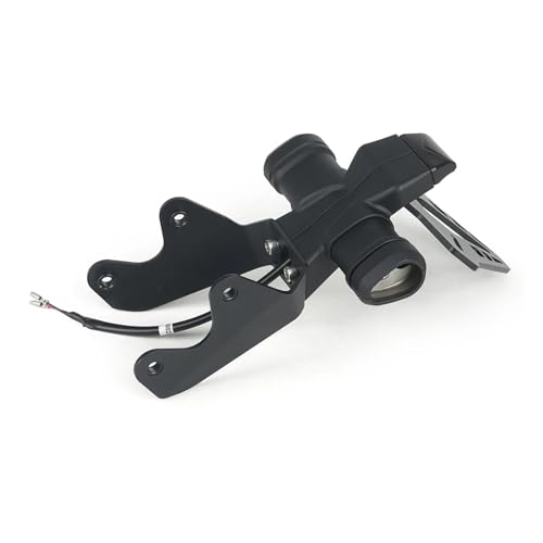 Support plaque immatriculation moto rigide anti-vibration pour cadre Yamaha