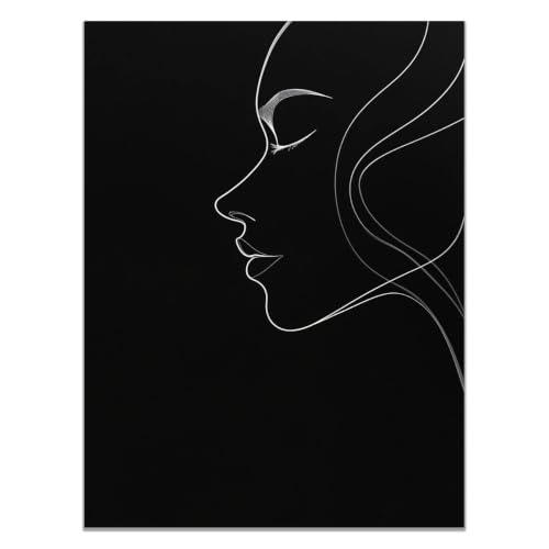 Toile femme visage croquis trait unique une decoration inspirante pour célébrer le feminin