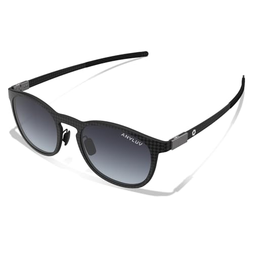 Image of ANYLUV Mens Sunglasses Polarized Upgraded Carbon Fiber Temple Sun Glasses Fashion Driving with UV Protection
