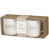 Christian Art Gifts Inspirational Novelty Ceramic Coffee & Tea Mug Set for Husbands & Wives: Mr. ...