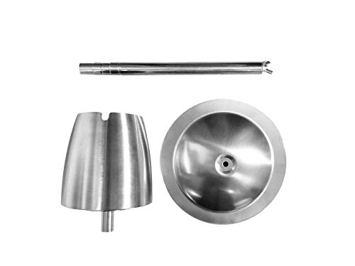 Wofo Outdoor Standing Ashtray Smokeless Scalability Floor Standing Ash Tray With Lid Cigarettes Ashtrays Stainless Steel Windproof Rainproof Ash Holder For Patio Backyard Outside Indoor (X-Large) #TOP3