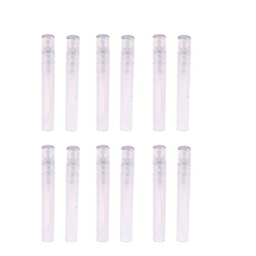Preisvergleich Produktbild LUKUPONE Mini-Zerstäuber, 10 ml, Kunststoff, nachfüllbar, Parfüm, leere Probeflasche für Reisen, Party, tragbares Make-up-Werkzeug, 12 Stück