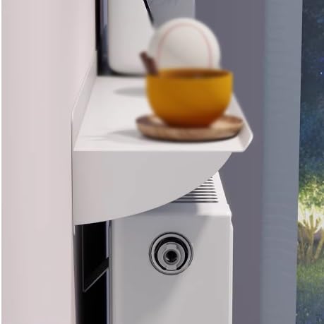 Étagère de radiateur en métal pour un salon moderne et propre