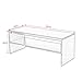 Panana 2-Tier Coffee Table Simple Couch Sofa Side End Table Tea Accent Table for Living Room Office, 39.4