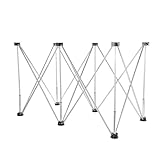 Folding Work Bench - 6 Legs Centipede Work Table - 1322.8Lbs Load Capacity Mobile Work Table for Garage Construction Site Carpentry