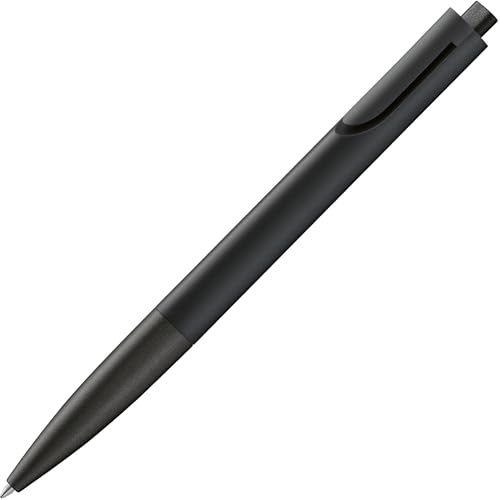 Lamy noto all black bolígrafo   bolígrafo purista con cuerpo de plástico triangular   clip emerge del contorno del cuerpo   incl. recambio de gran capacidad M 16 en ancho de línea M en negro