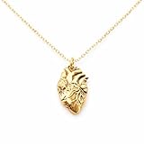 Anatomical Heart of Gold Necklace