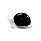 QUALY ESCAR Seifen-Spender Schale für das Badezimmer als Schnecke in Schwarz 18x11 cm