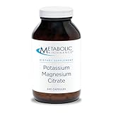 Metabolic Maintenance Potassium Magnesium Citrate - Highly Bioavailable Mineral Supplement - Supports Cardiovascular, Nerve + Muscle Health. No Fillers (240 Capsules)