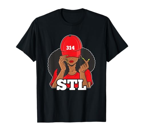 314 STL | from St. Louis Missouri Black Woman T-Shirt