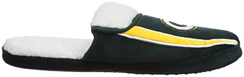 image for FOCO NFL Green Bay Packers Mens Team Logo Sherpa Slippersteam Logo She