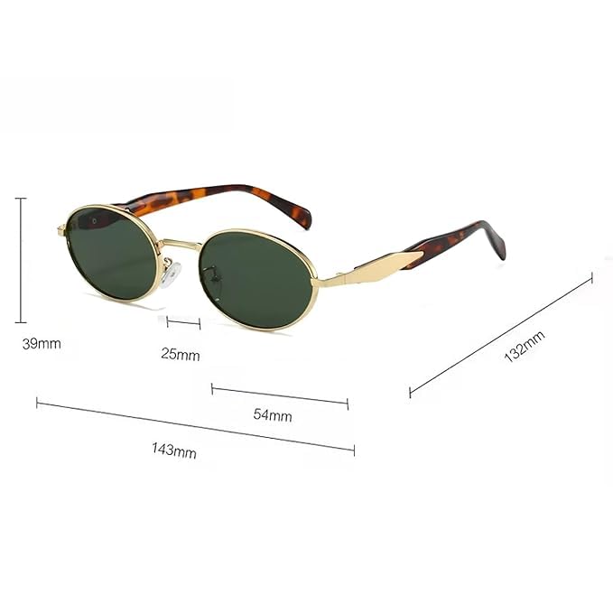 Image of IFLASH Trendy Oval Sunglasses for Women, Stylish Sun Glasses with UV400 Protection, Fashion Accessories Gift