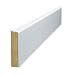 Produktbild Döllken Cubu Flex Life weiss - 60mm hohe Holzkernsockelleiste mit Polyblend-Ummantelung für Vinylboden, Laminat und PVC Abschlussleiste Wandabschlussprofil Paket a 25m