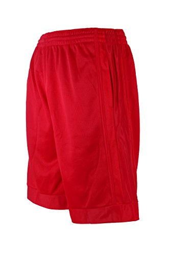 North 15 Boy's Closed Mesh Athletic Basketball Shorts with Side Pockets - Main Image