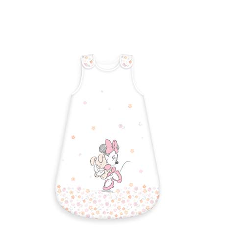 Herding DISNEY MINNIE MOUSE Baby-Schlafsack, 90 cm, Seitlich umlaufender Reißverschluss und Druckknöpfe, Weiß Cover