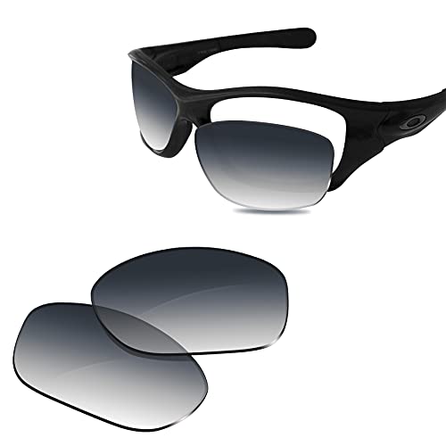 Verres polarisés pour Oakley Pit Bull OO9127, protection anti-reflet dégradé gris Small