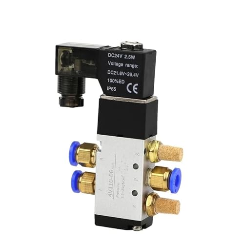 Électrovanne pneumatique 5 ports 2 positions à commutation rapide pour automatisme