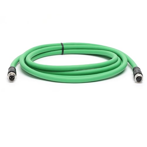 Câble M8 4 broches mâle femelle HangTon code A blindé Pur Cat5e de 2m - 5