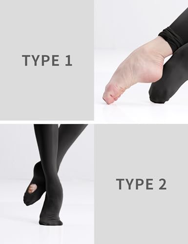 Image of LingTing Ballet Tights for Girls Ultra Soft Pro Dance Tights Convertible Transition Tights (Toddler /Little Kid /Big Kid)