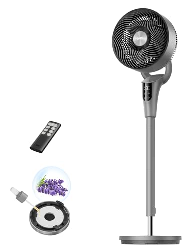 Dreo Leiser Standventilator, 1444m³/h Luftvolumen oszillierende...